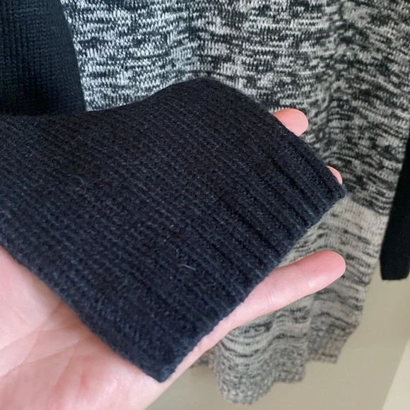 Papillon Blanc High Neck Knit Sweater Dress Grey Black Size X Large NWT - Picture 8 of 12